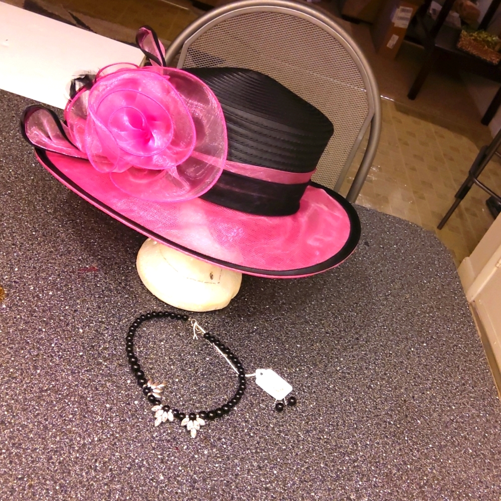 TUSCANY PINK & BLACK Hat "NOT FOR SALE